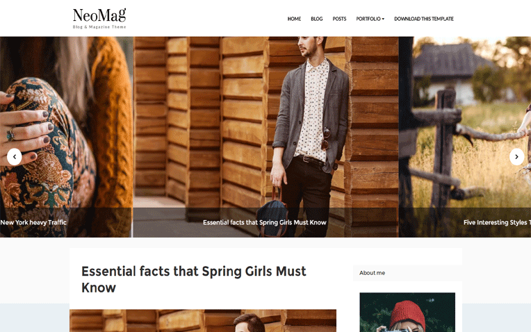 Neo Mag lifestyle Magazine Blogger Template