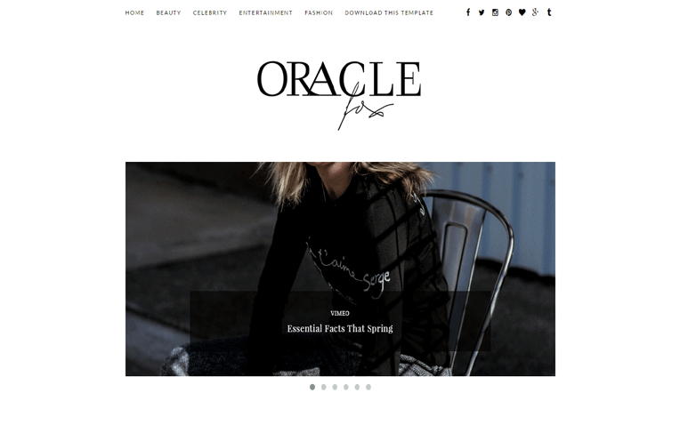 Oracle Professional  Fully responsive Blogger Template