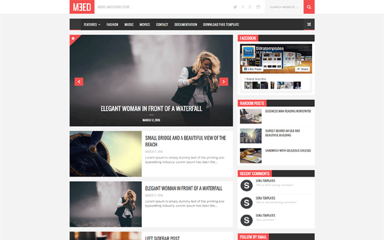 Meed Professional Beauty Chaser Blogger Template