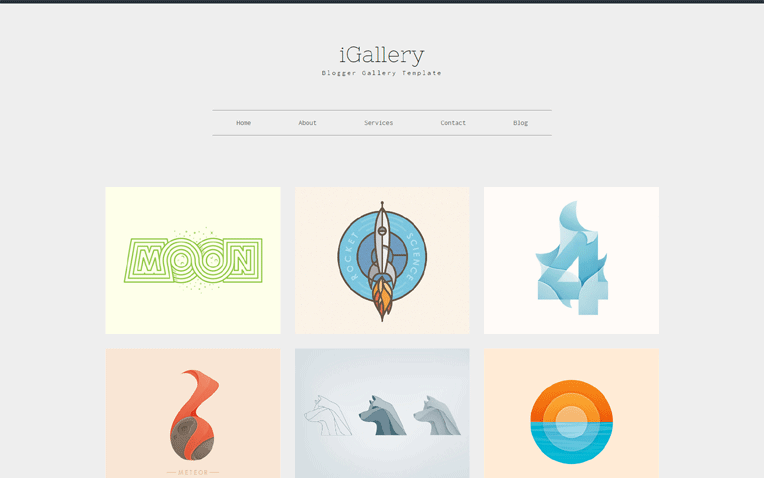 iGallery Clean Modern Responsive Blogger Template