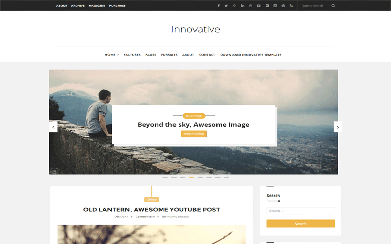 Innovative Fantastic Responsive Blogger Template