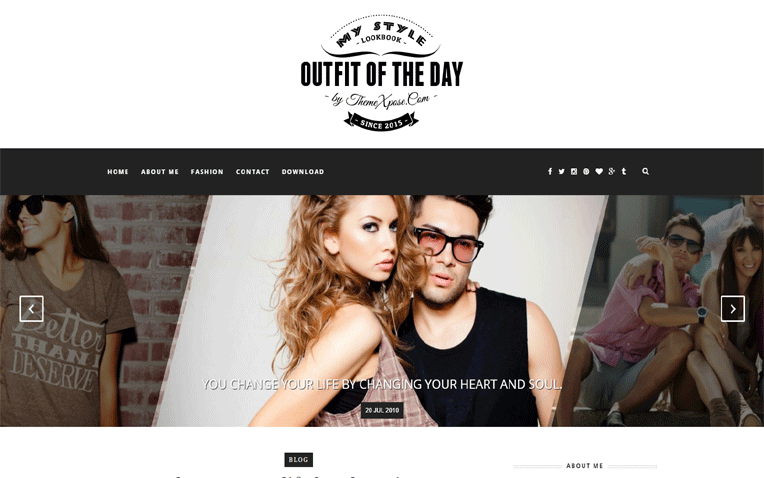 Outfit Minimalistic clean Responsive Blogger Template