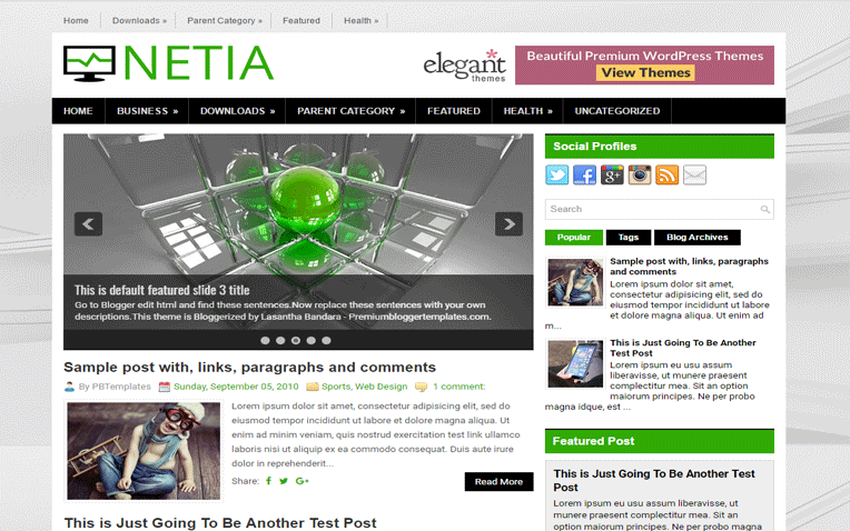 Netia Advance Search Responsive Blogger Template