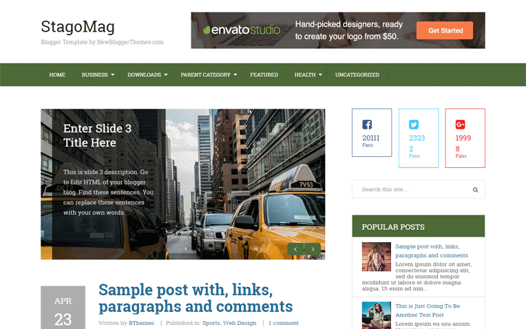 StagoMag Magazine Responsive Blogger Template