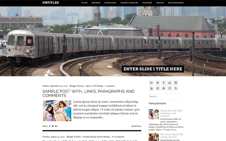 Untitled Responsive Professional Blogger Template